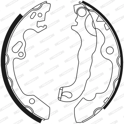 Jeu de mâchoires de frein FERODO FSB565