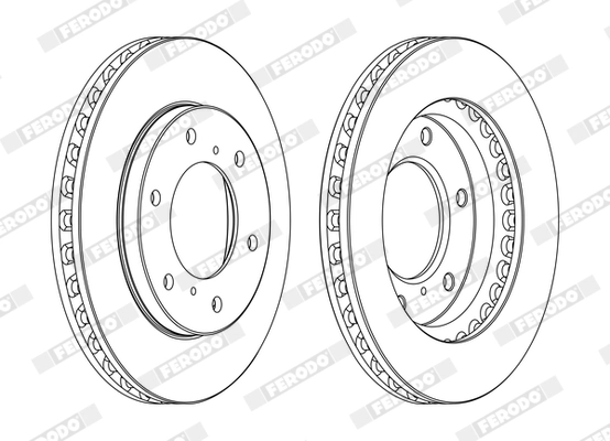 Disque de frein FERODO DDF1818C