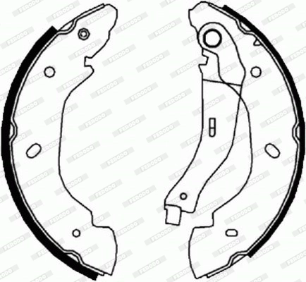 Jeu de mâchoires de frein FERODO FSB596R