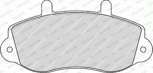 Kit de plaquettes de frein, frein à disque FERODO FVR1292