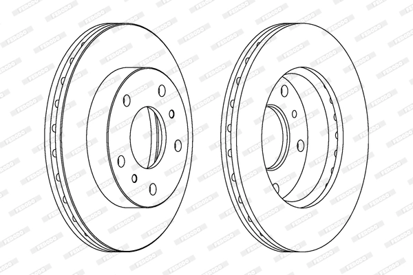 Disque de frein FERODO DDF1356