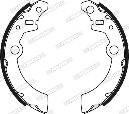 Jeu de mâchoires de frein FERODO FSB643