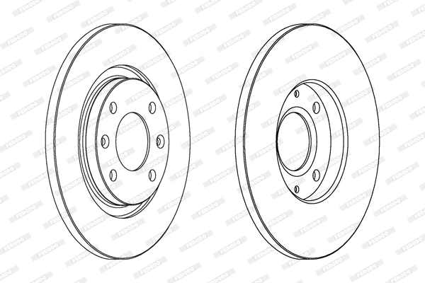 Disque de frein FERODO DDF1000