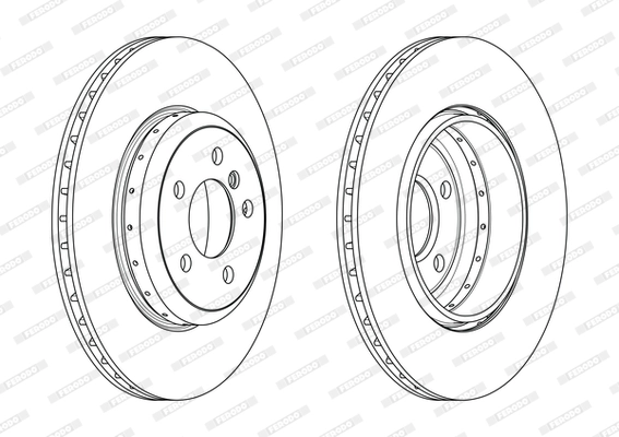 Disque de frein FERODO DDF2037VC-1