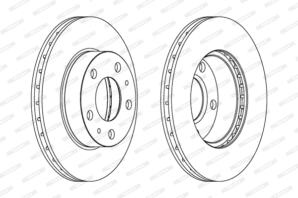 Disque de frein FERODO DDF768C