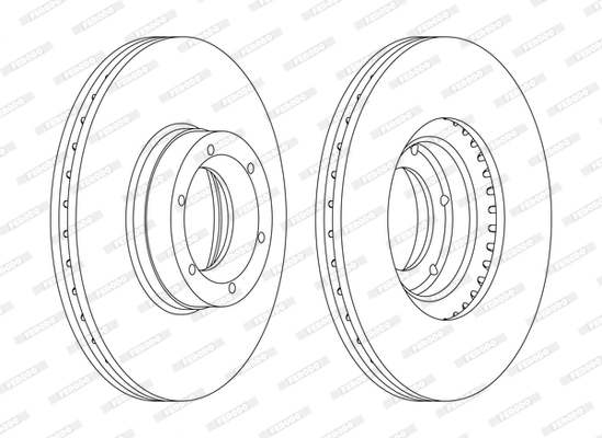 Disque de frein FERODO DDF1067C