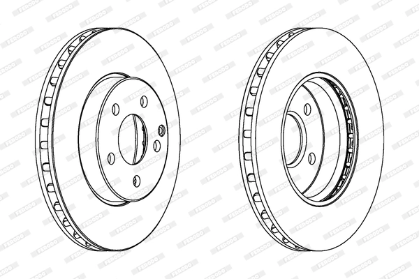 Disque de frein FERODO DDF1252