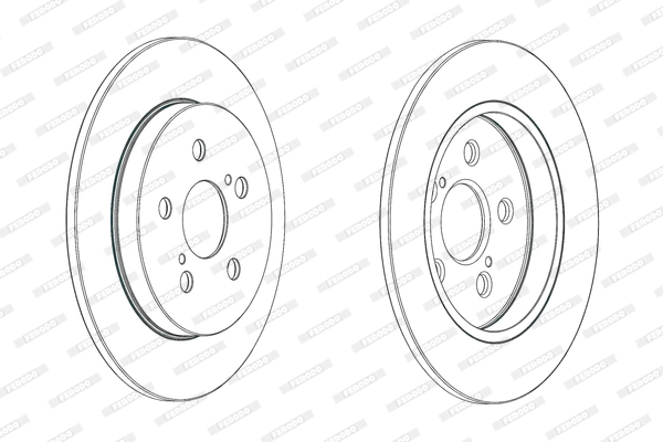 Disque de frein FERODO DDF1875C