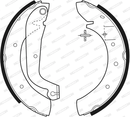 Jeu de mâchoires de frein FERODO FSB270