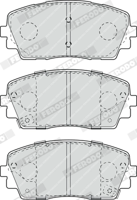 Kit de plaquettes de frein, frein à disque FERODO FDB4825