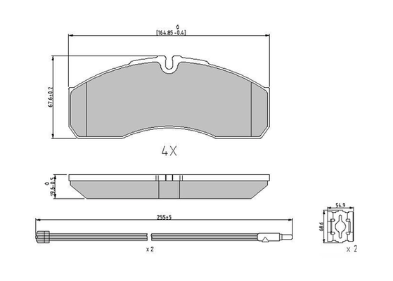 Kit de plaquettes de frein, frein à disque FERODO FVR1977