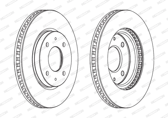 Disque de frein FERODO DDF1845