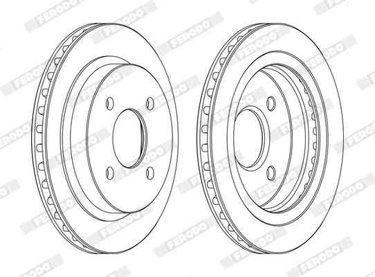 Disque de frein FERODO DDF479C