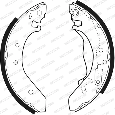 Jeu de mâchoires de frein FERODO FSB271