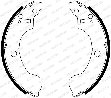 Jeu de mâchoires de frein FERODO FSB4106