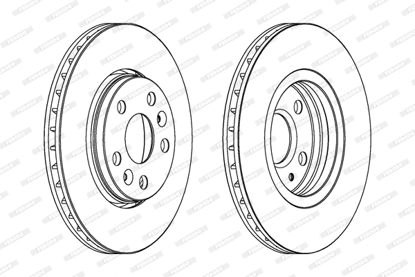 Disque de frein FERODO DDF1733C