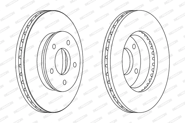 Disque de frein FERODO DDF1673