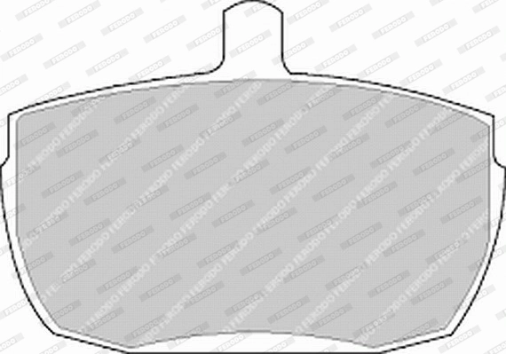 Kit de plaquettes de frein, frein à disque FERODO FVR829