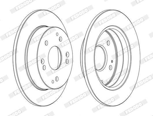 Disque de frein FERODO DDF1861C