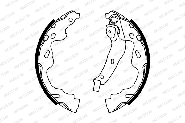 Jeu de mâchoires de frein FERODO FSB672