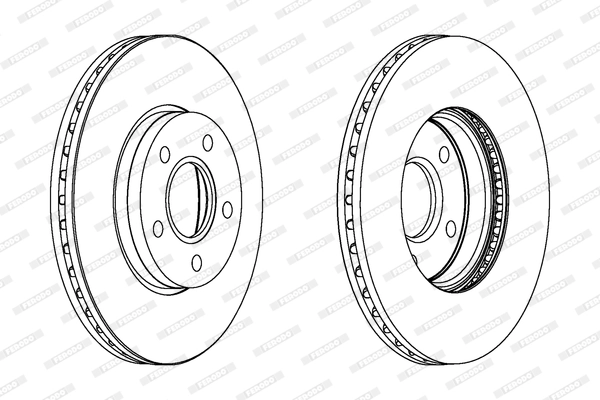Disque de frein FERODO DDF1222