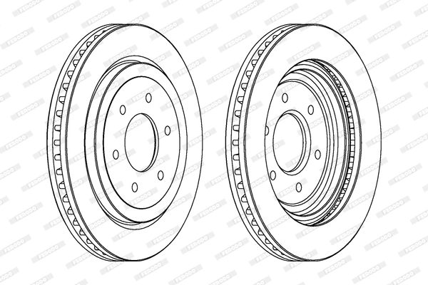 Disque de frein FERODO DDF1611C-1