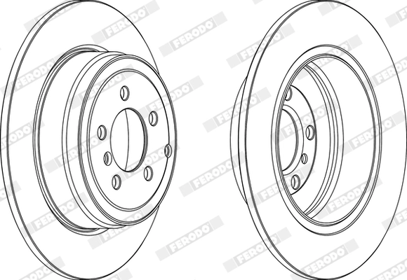 Disque de frein FERODO DDF1518C-1