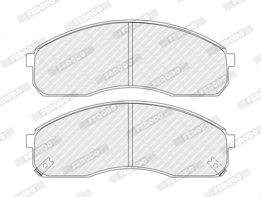 Kit de plaquettes de frein, frein à disque FERODO FDB1990