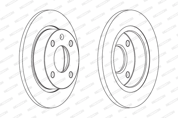 Disque de frein FERODO DDF208