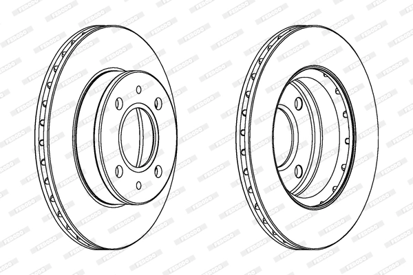 Disque de frein FERODO DDF1301C