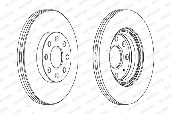 Disque de frein FERODO DDF1304C