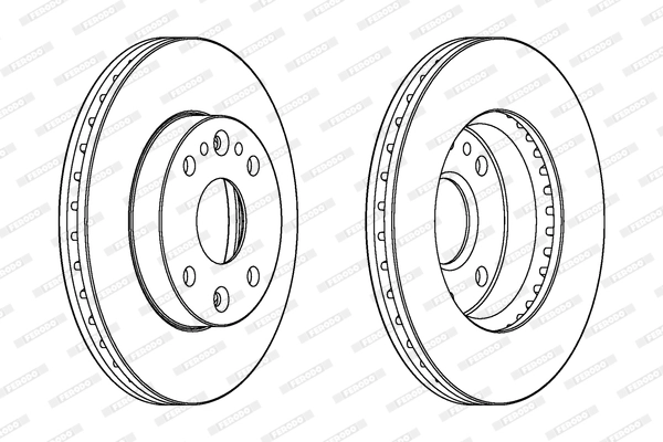 Disque de frein FERODO DDF1391