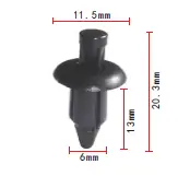 Clip, trim/protection strip