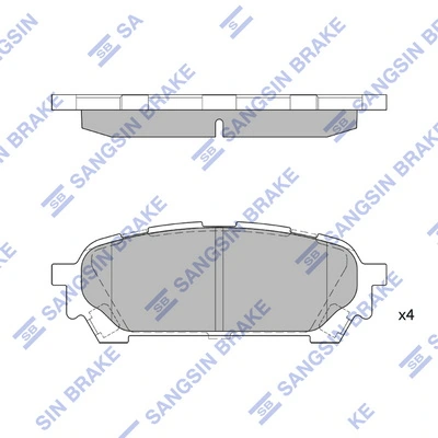 HI-Q SP1532 — Колодки гальмівні дискові