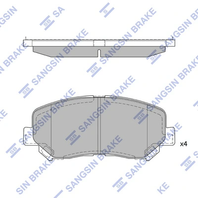 HI-Q SP1671 — Колодки гальмівні дискові