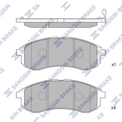 HI-Q SP1602 — Колодки гальмівні дискові