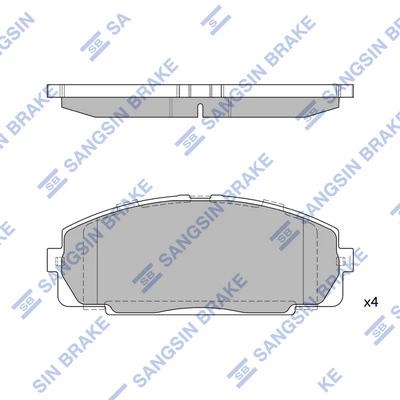 HI-Q SP2077 — Колодки гальмівні дискові