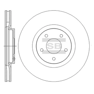 SANGSIN SD4239 — Диск гальмівний NISSAN QASHQAI передн. (вир-во SANGSIN)