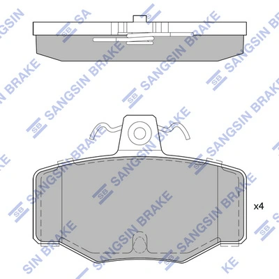 HI-Q SP1741 — Колодки гальмівні дискові