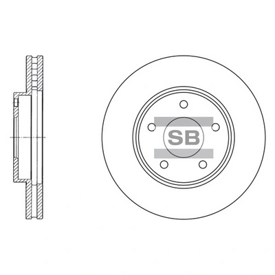 HI-Q SD4202 — Диск гальмівний