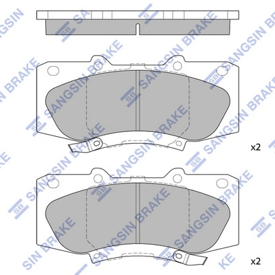 Колодки гальмівні дискові HI-Q SP1484 для Toyota Hilux VII
