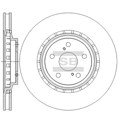 HI-Q SD4034 — Диск гальмівний