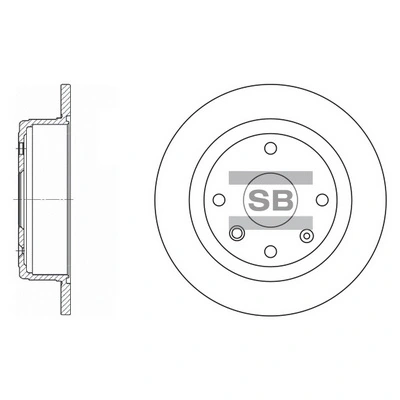 HI-Q SD3033 — Диск гальмівний