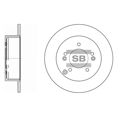 HI-Q SD2034 — Диск гальмівний
