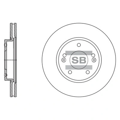 HI-Q SD1135 — Диск гальмівний