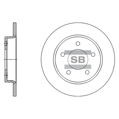 HI-Q SD4419 — Диск гальмівний