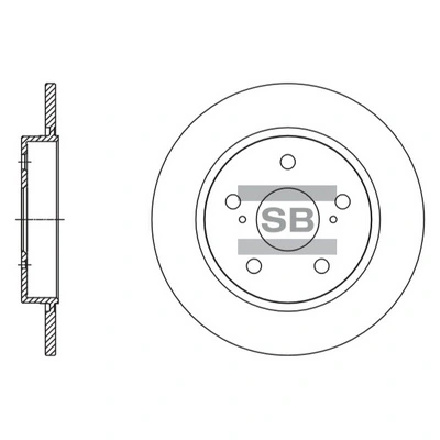 HI-Q SD4615 — Диск гальмівний
