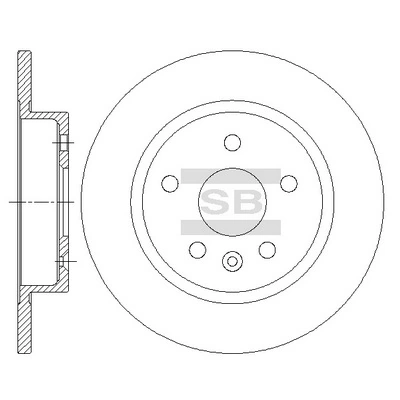 HI-Q SD3044 — Диск гальмівний