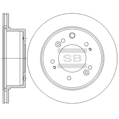 SANGSIN SD2056 — Диск гальмівний KIA SORENTO 06 - задн. (вир-во SANGSIN)