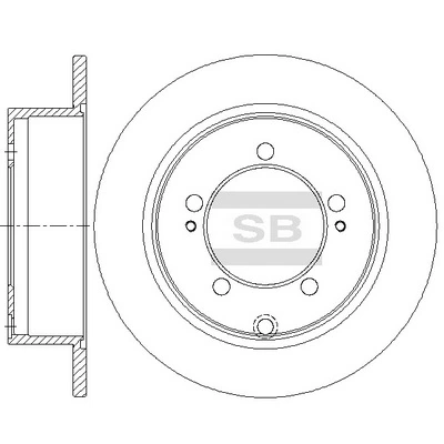 HI-Q SD4354 — Диск гальмівний
